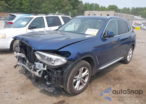 2021 BMW X3 Phev xDrive30E from USA, damaged, VIN 5UXTS1C04M9E30643